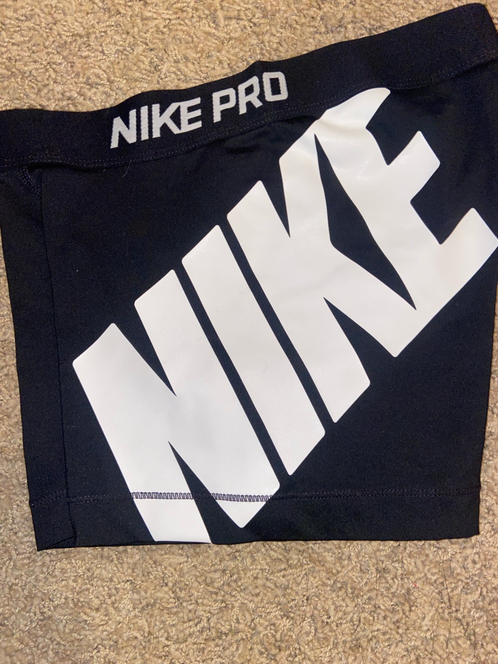 Nike black logo shorts